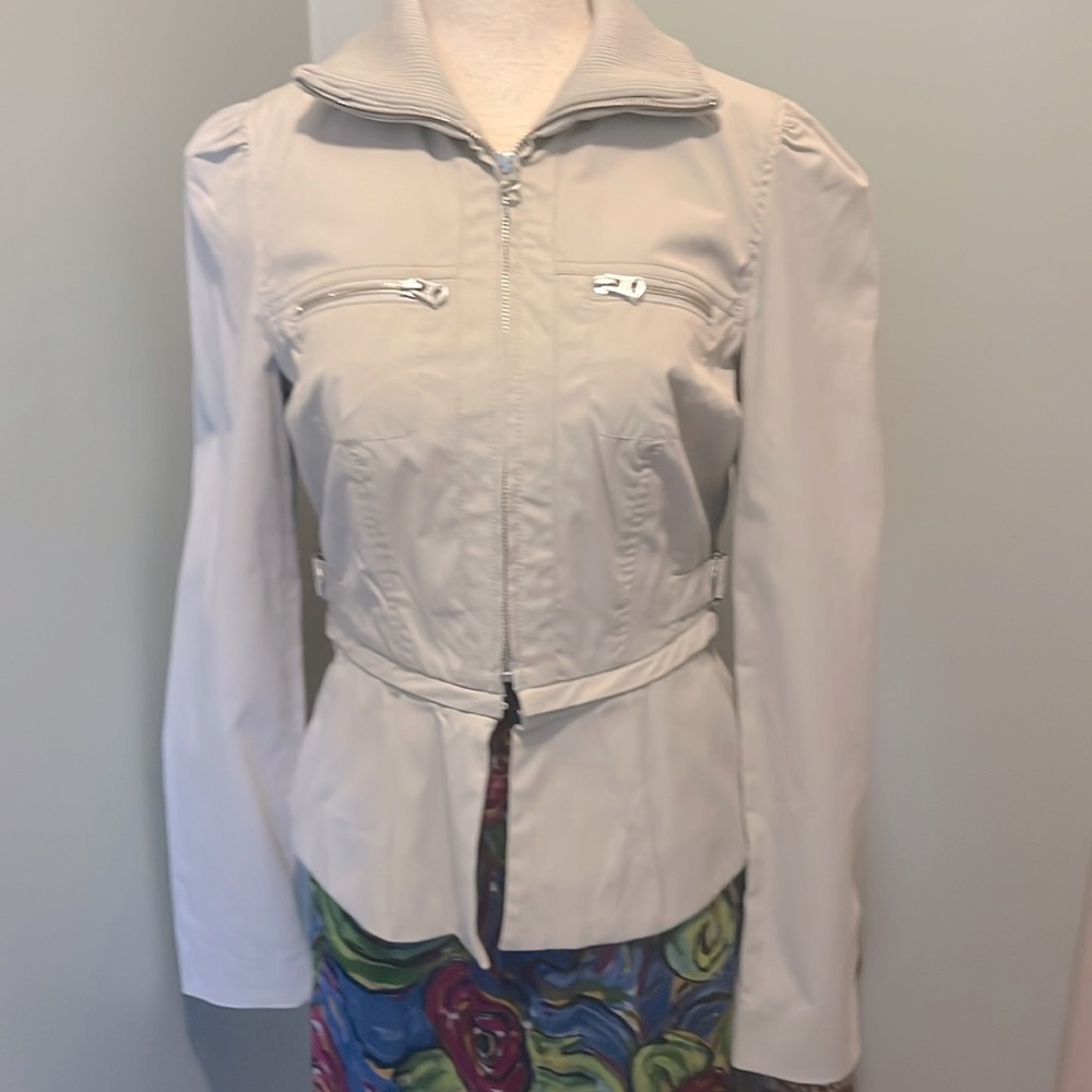 Armani Exchange Tan Moto Jacket